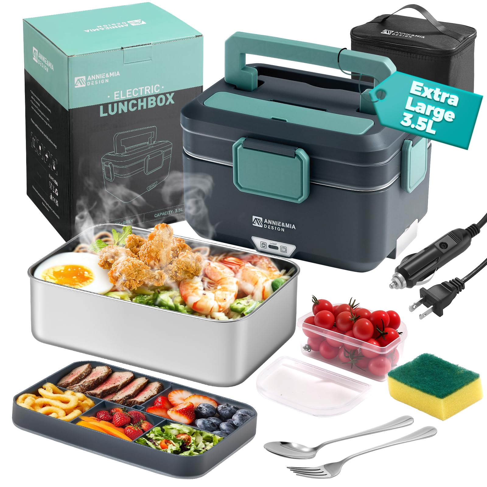 Annie & Mia Design Electric Lunch Box