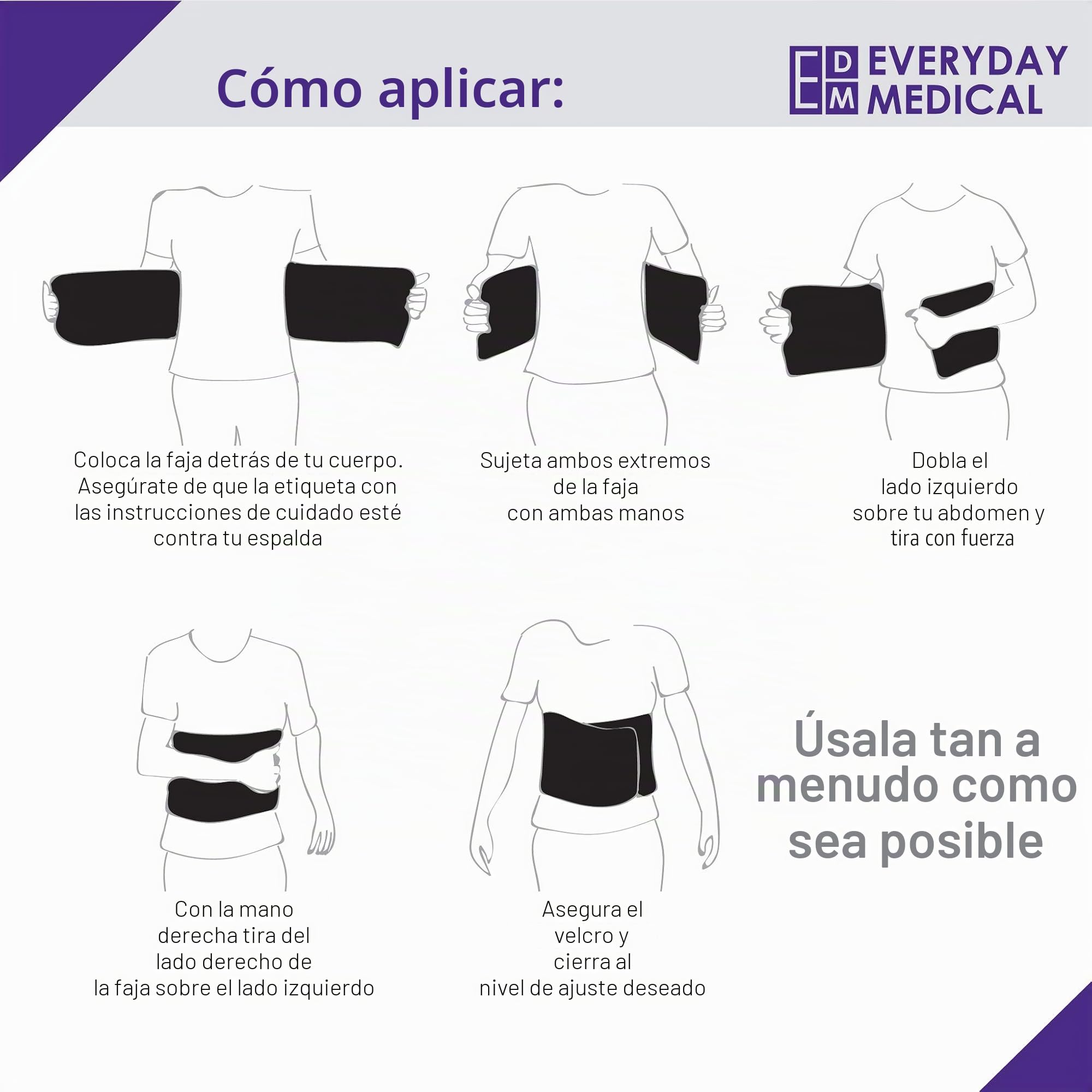 Faja para Cirugía Postabdominal con Carbón de Bambú I Acelere la Cicatrización y Reduzca la Hinchazón Después de la Cesárea, Cirugías de Abdomen, Abdominoplastia, Vejiga y Reducción de Estómago - XL