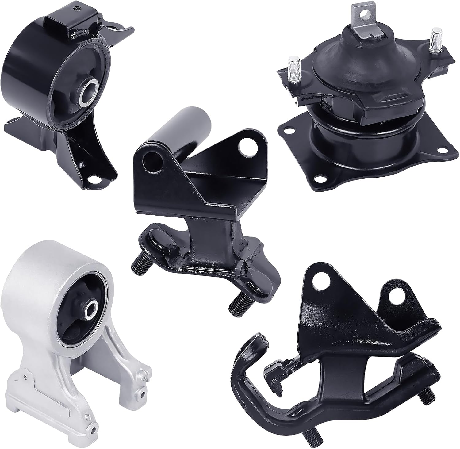 Engine Motor & Transmission Mount Kit 5pcs Compatible with Fits 2007 - 2007 Honda Odyssey 3.5L Replace A4526HY A4553 A4557 A4558 A4587
