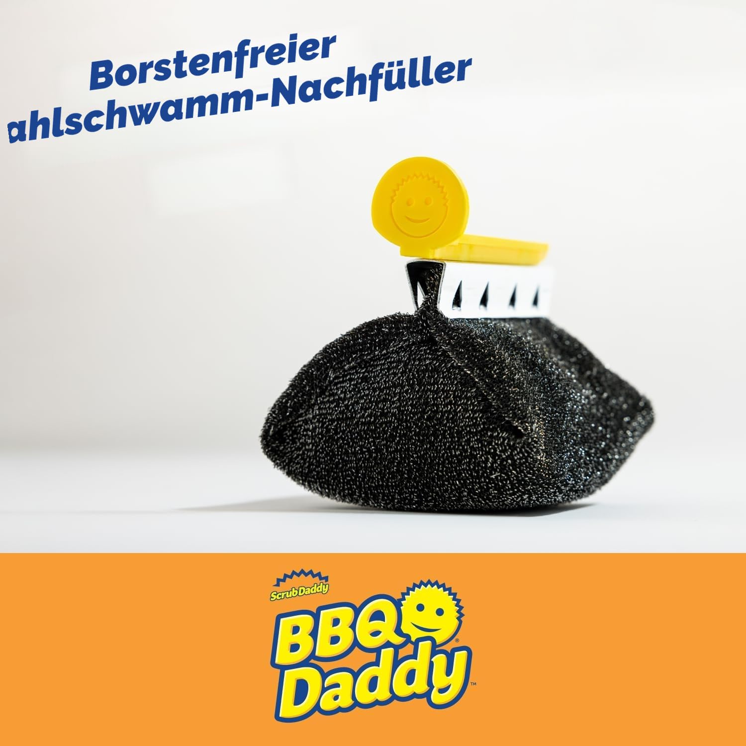 Scrub Daddy BBQ Daddy Grill-Reinigungsbürste mit Schaber & Flaschenöffner, ohne Borsten, für Grillrost