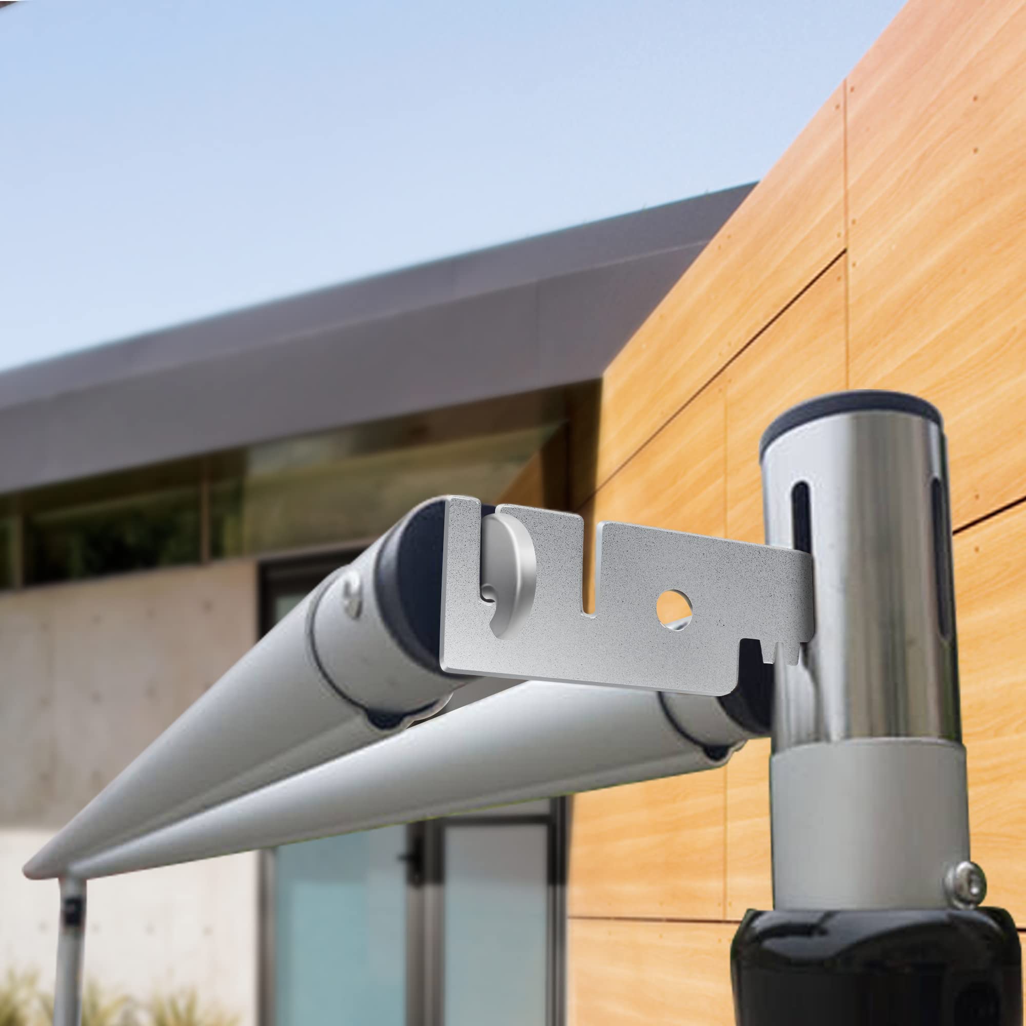 ZhouDaShu Double Crossbar Hanger, Crossbar Valance Hangers for Pipe and Drape Backdrop Stand?Layered Draping?Wedding?Parties?Events?Photo Backdrop Drapes Stand?Double Curtain Rods,2 PCS