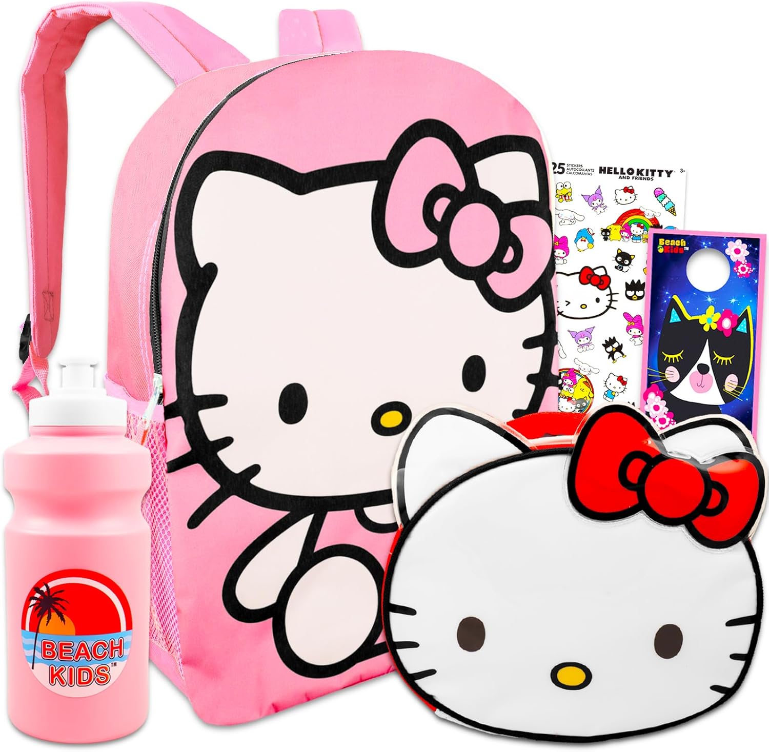 Hello Kitty Backpack and Lunch Box Set 16" Hello Kitty