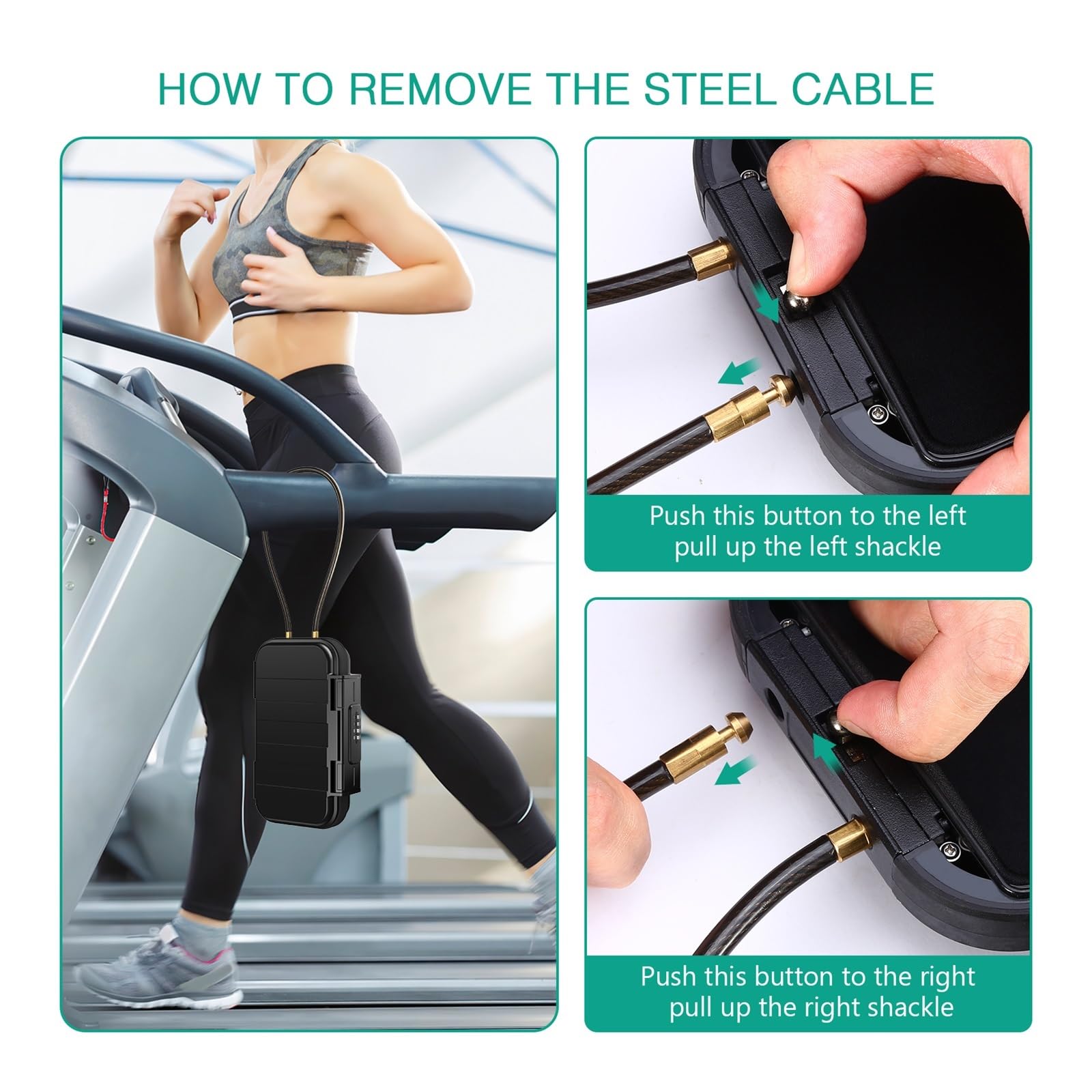 Caja fuerte portátil con cerradura combinada de 4 dígitos para llaves de seguridad para acampar al aire libre, senderismo, deportes y gimnasio, ligera y (gris)