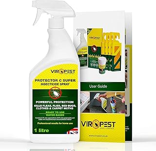 ViroPest Carpet Beetle and Moth Killer 1 litre Spray - HSE tested & approved – professional pest control products for home use
