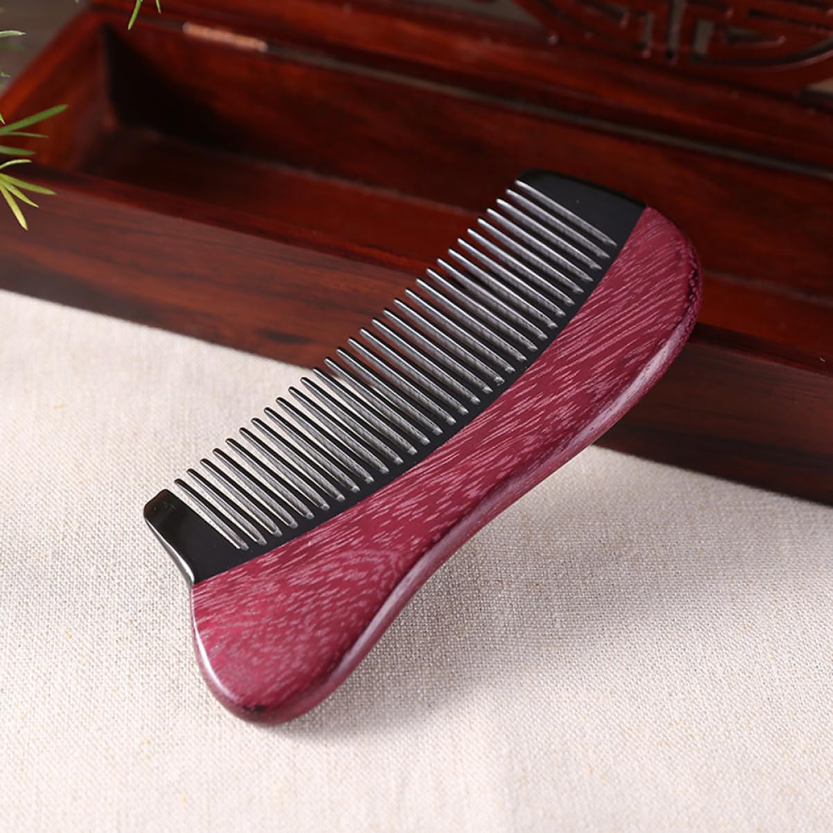FRCOLOR Lot de 3 peignes en corne pour hommes peignes pour cheveux Accessoires de cheveux Femmes Peignes à cheveux pour femmes Peignes à cheveux pour hommes Brosse à cheveux pour femmes Hommes Peignes