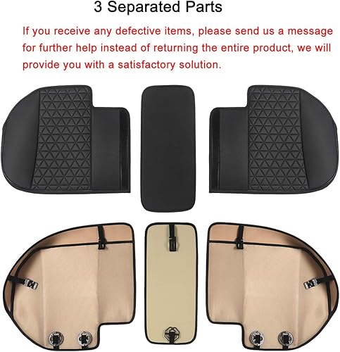 Miniatura 33 de Black Panther - Funda de lujo para base de asiento delantero de coche en cuero sintético, compatible con 90% de vehículos B-Front-Gris