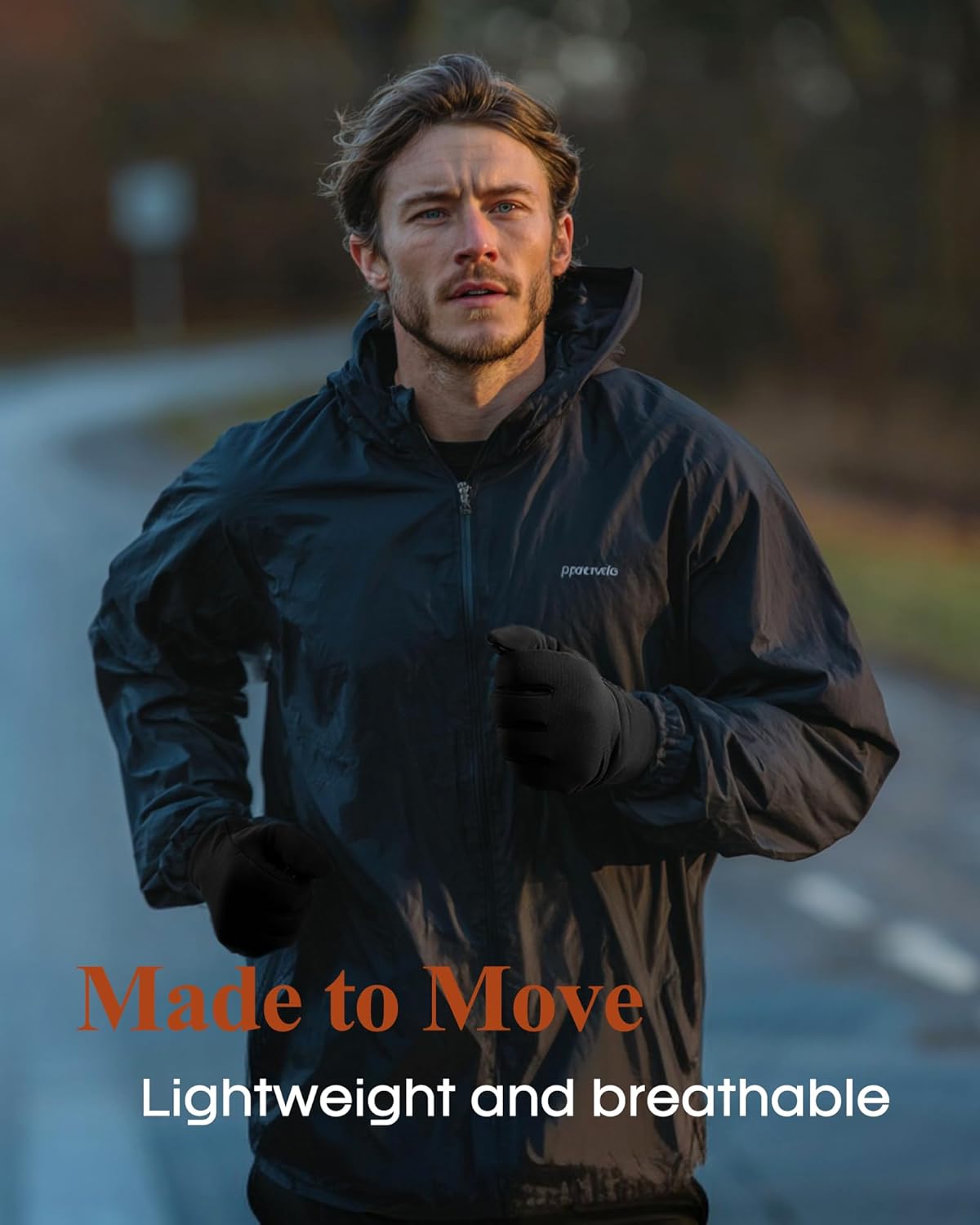 FURTALK Lightweight Gloves for Men Women with Spliced Design Cool Weather Anti-Slip Running Cycling Driving Warm Fleece Lined - Image 4