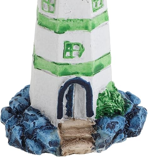 Miniatura 9 de Mini figura de faro de resina, decoración de resina, adornos de faro en miniatura para acuario, pecera, micro paisaje, casa de muñecas, decoración