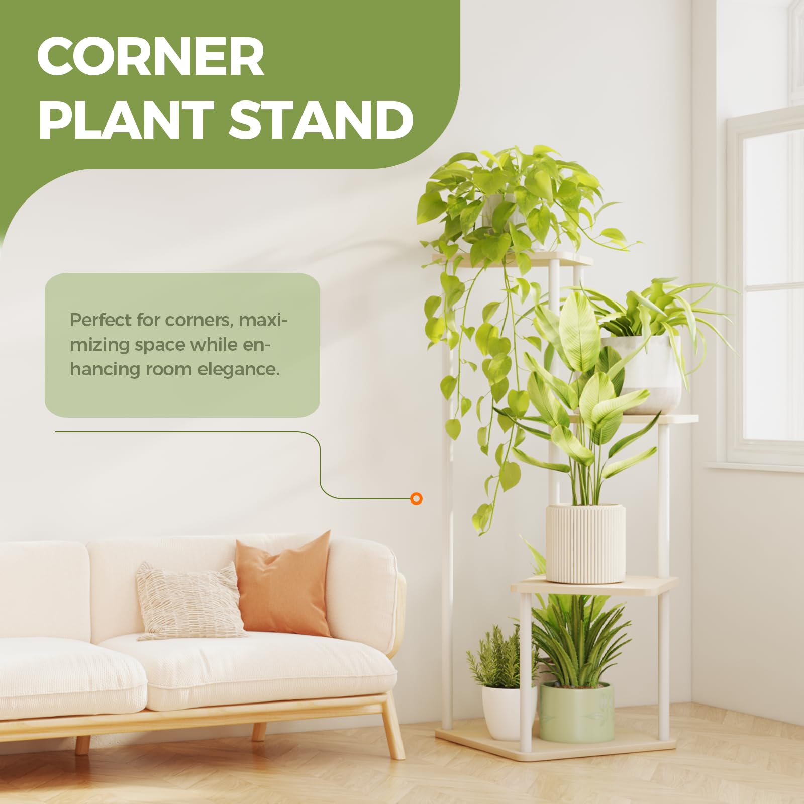 Bamworld Small Plant Stand Indoor - Image 2