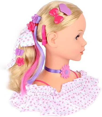 Miniatura 3 de Gigo Gi-Go - Juego de cabeza para peinar, color rosa