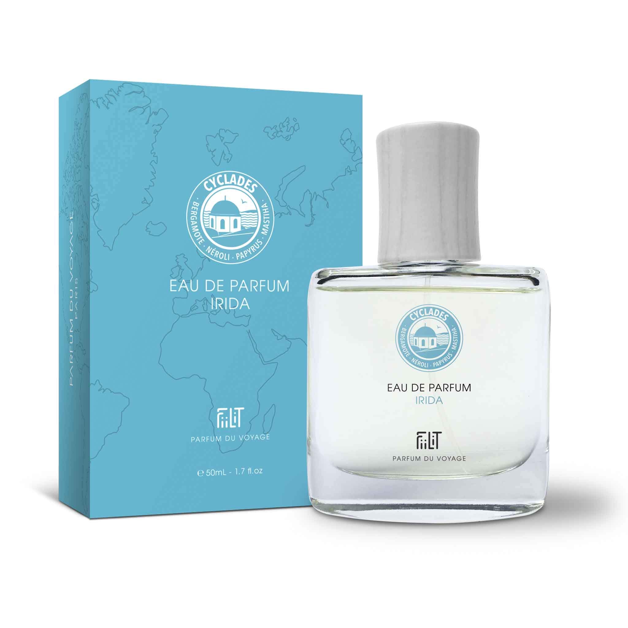 Eau de Parfum Naturelle IRIDA CYCLADES - FiiLiT Parfum du Voyage (50 mL serti)