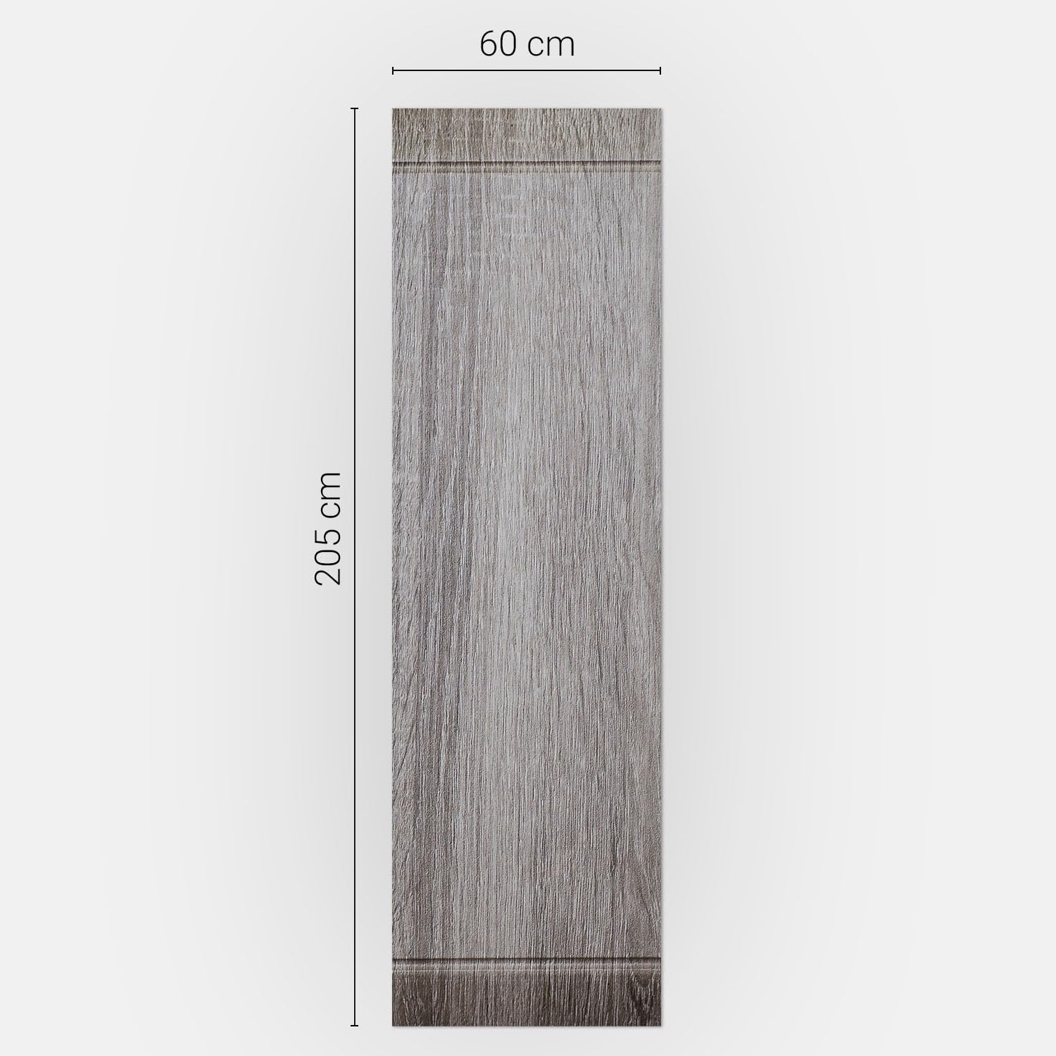 Aufkleber für den Kühlschrank 60x205 cm Kühlschrankfolie Schutz vor Beschädigungen Dekorfolie für Küche Selbstklebend in vielen Designs Dekoration Matt - Natürliches Holzmuster