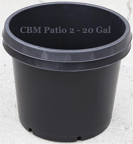 Miniatura 2 de CBM - Macetero de plástico negro de 2 a 20 galones