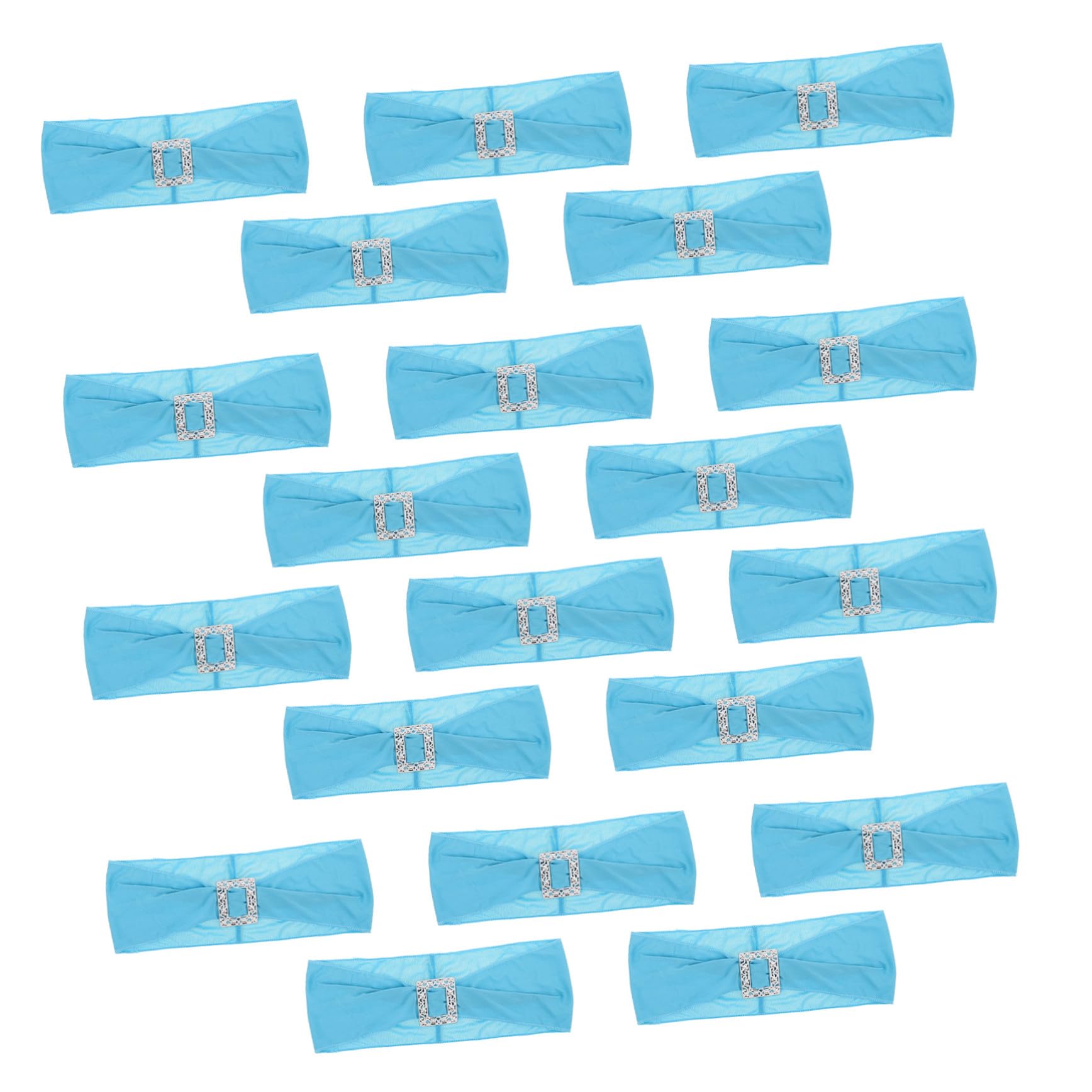 Nœuds extensibles pour chaises standards housse de banquet et décoration de mariage bleu