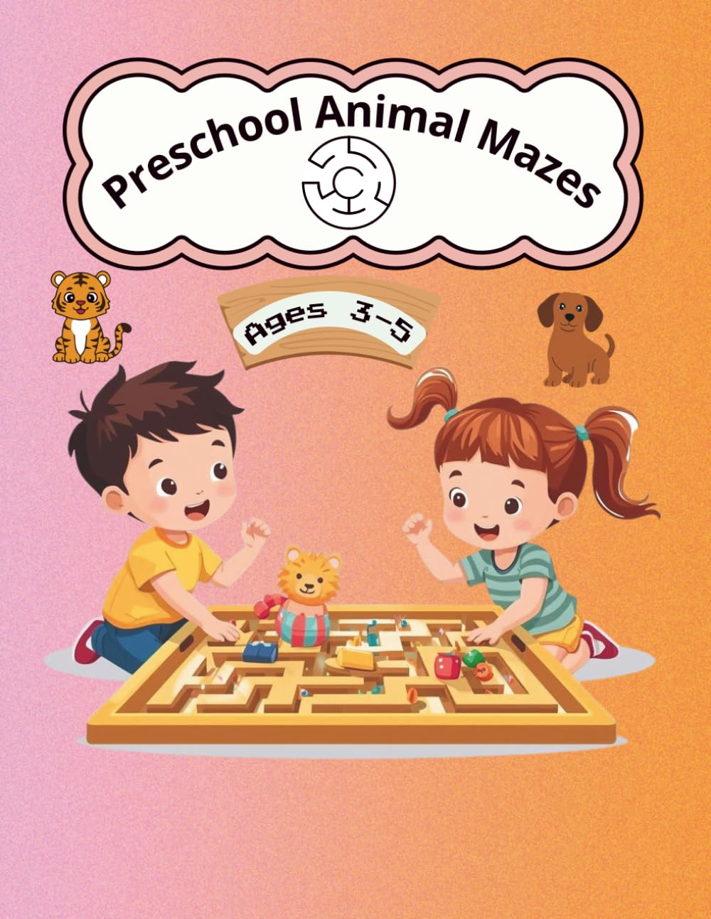 Preschool Animals Mazes & Activity Book for kids 3-5: Activity Book for kids Ages 3-5