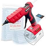 MONVICT Cordless Glue Gun for Milwaukee 18V Battery with 50 Glue Sticks, 100W Upgraded Digital Temperature Adjustable Handheld Electric Power Full Size Heavy Duty Hot Glue Gun (Tools only)