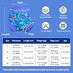 MOEMOE BABY Couches de bain réutilisables Imperméable Couche de bain souple Lavables pour les garçons et les filles, 5T