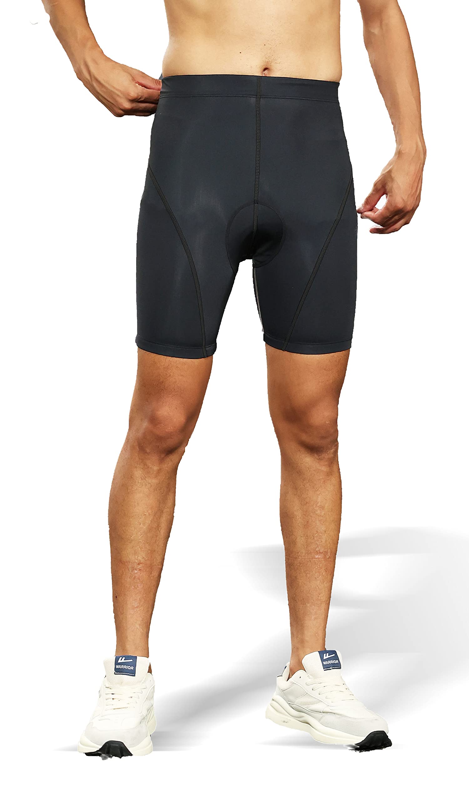 (Size M) Fatabafc Men's Cycling Shorts Anti-Slip Footwear 3D Gel Pad Suitable for Long Rides Comfortable Sports Pants