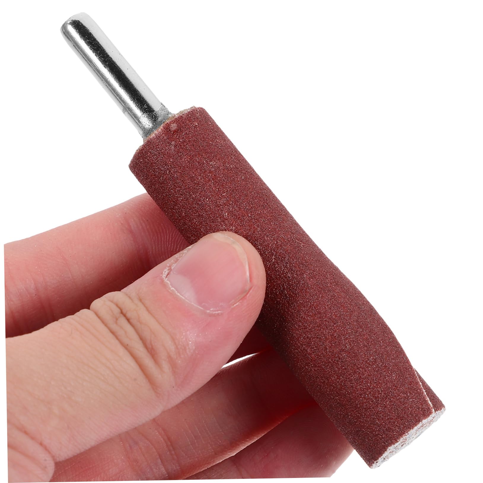 3pezzi Bacchette Tamburo Abrasive in Ferro Nastro Abrasivo Marrone 240 Grit per Levigatura Precisa e Operazione Manuale Comoda per Progetti di Lavoro su Metallo e Legno