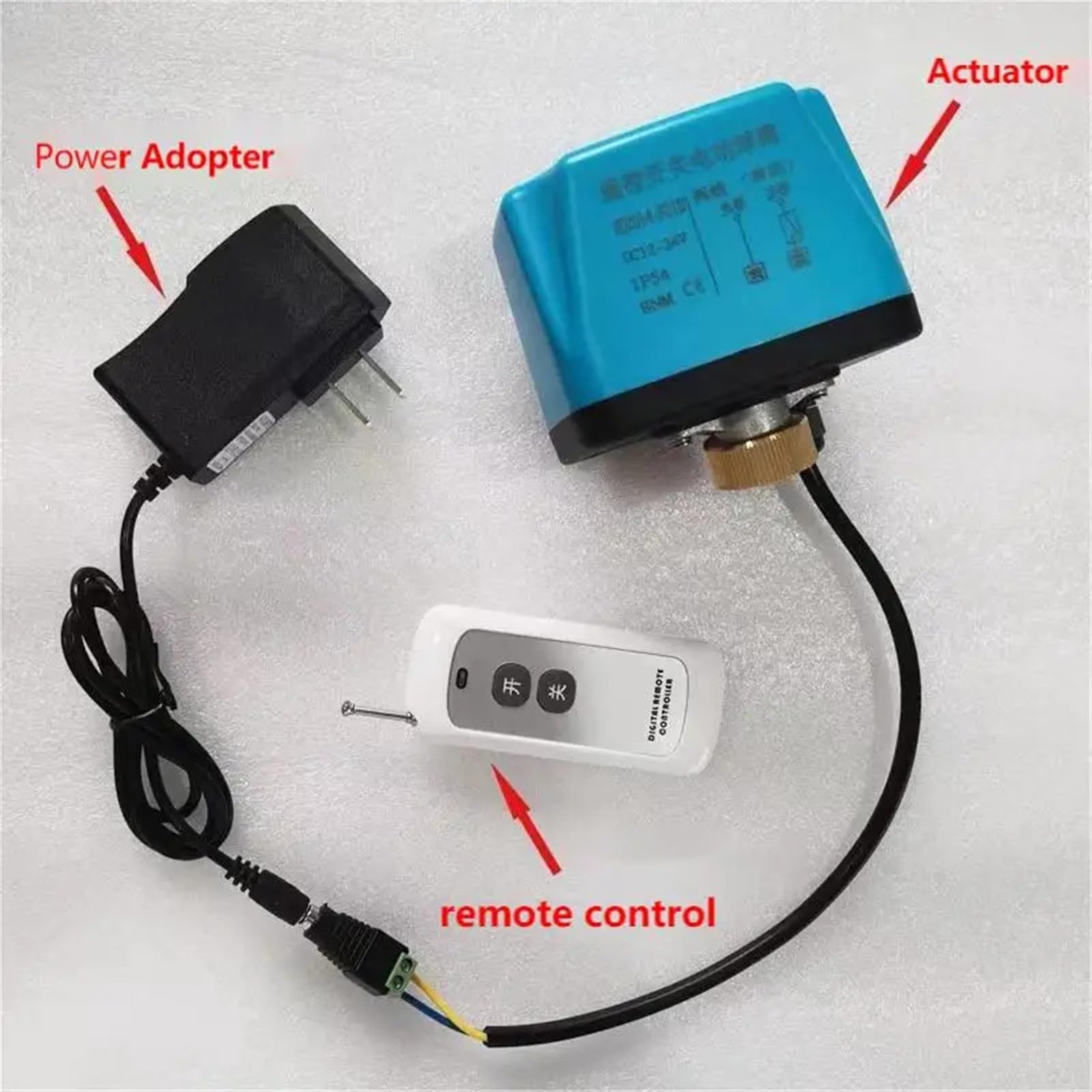 Valvola a Sfera elettrica in Ottone a 2 Fili da 1/2" a 2" con Telecomando Wireless da 12V 24V for Acqua/Olio/Liquido, Sostituzione dell'elettrovalvola(AC110V-NORMALLY Open)