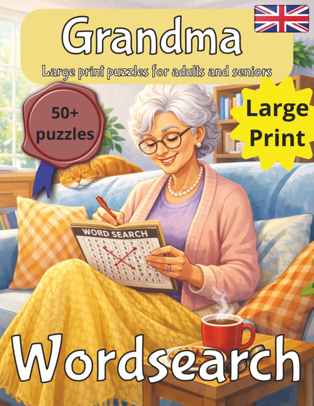 Grandma Wordsearch Puzzle Book: Grandma Birthday Gift | Gifts for Women | Present for nana | Grandma Gift | gift for Gran | Wordsearch | PUzzlebook for elderly