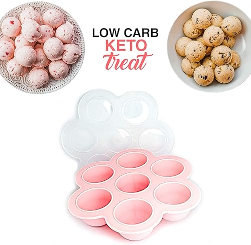 Miniatura 5 de Moldes de postre de bomba de grasa Keto y bandeja de recetas con golosinas bajas en carbohidratos y altas en grasa fáciles y simples