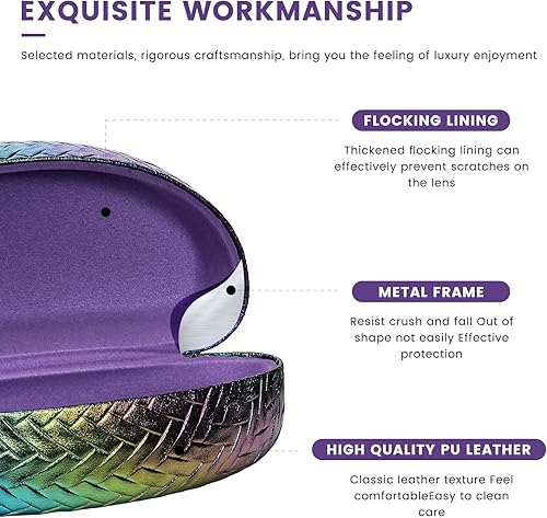 Miniatura 3 de molshine Estuche rígido para lentes de sol, funda clásica para gafas de sol y lentes