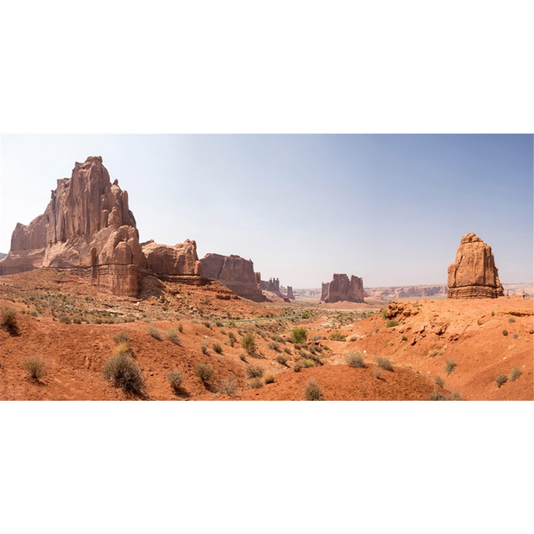 MIRRORANG 91x50cm Sun and Desert Terrarium Background Rocky Oasis Gobi Reptile Habitat Background Vinyl Background