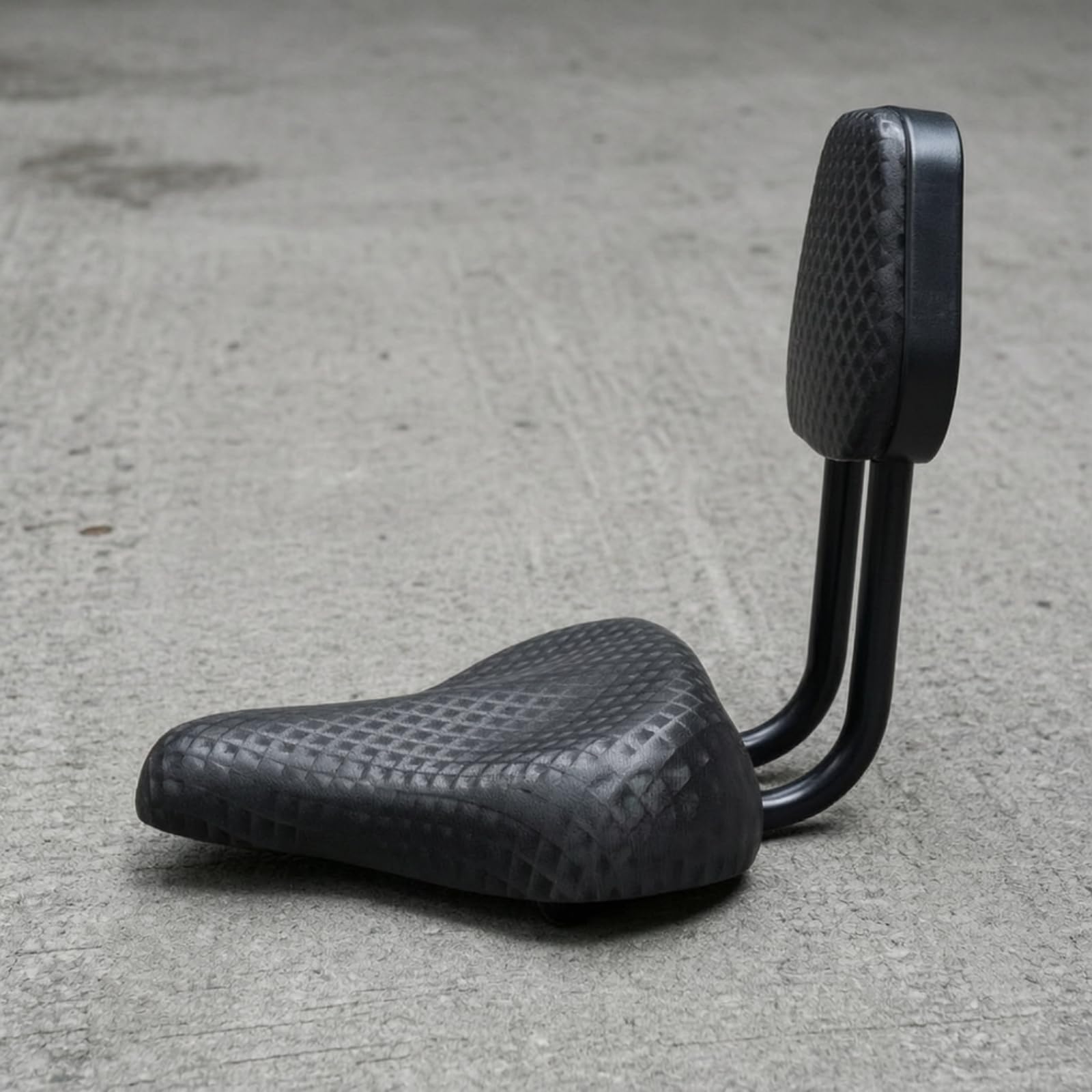 Baoblaze Sella per Bicicletta Sella Bici Sella con Schienale Seduta Ergonomica Cuscino Imbottito Stabilità con Aste Metalliche Schienale Rettangolare