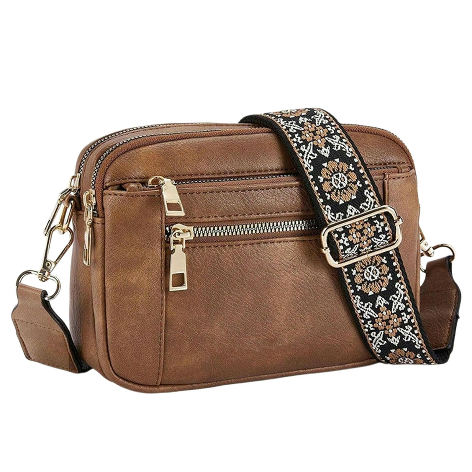 Borsa A Tracolla da Donna Singola alla Moda Pendolare Versatile-Marrone