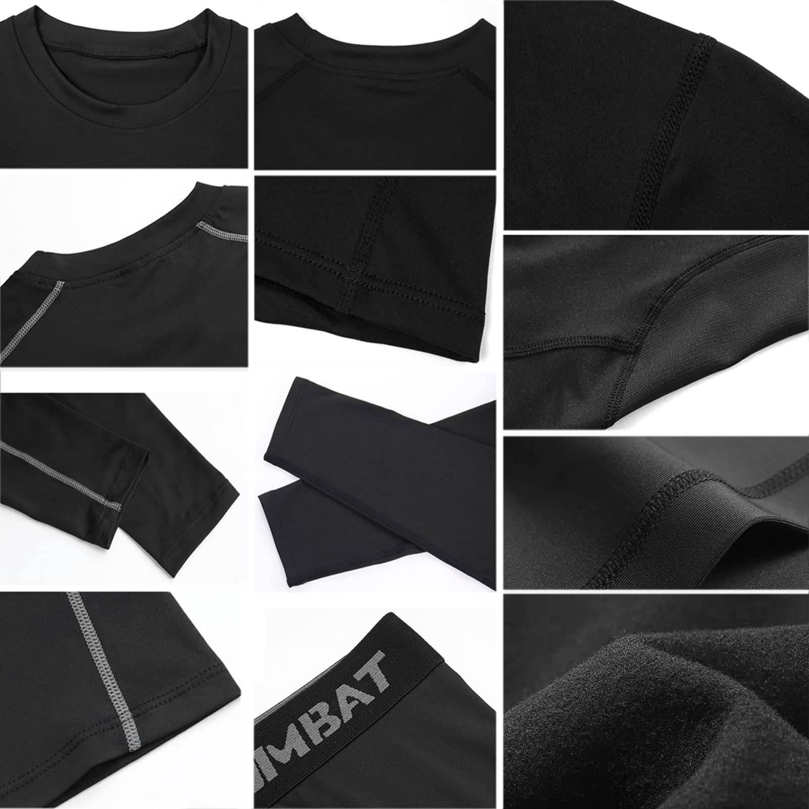 sous-Vêtements Thermiques, Ensemble de sous-vêtements Hiver Sport Respirant Combinaison Pyjama Homme Fonctionnel L'entraînement Élastique Collant Automne Base Layers Chaud Léger Hauts et Pantalon