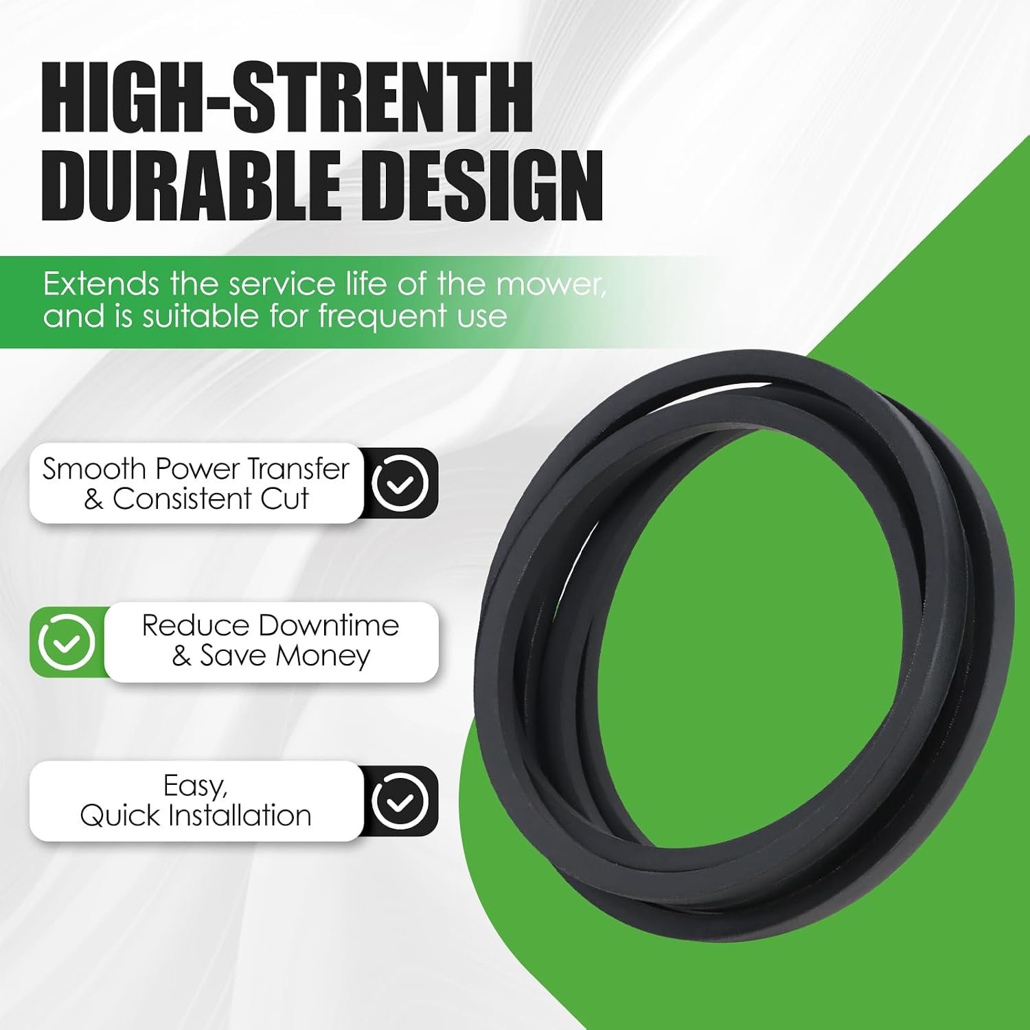 07200817 Mower Deck Belt Fit for Ariens Gravely ZT HD Pro Turn Z 60'' Deck 991151 991157 991177 991190 991196 991234 991314 (5/8", 137-1/2")