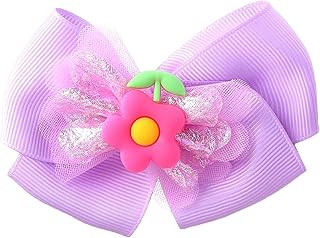 Fabric Hair Tuck Set Of 2 Pieces Metal Bow Clip For Girls, Mauve, DR-A-Y-239
