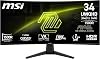 MSI 34 MAG 346CQ, Oyun Monitörü, UWQHD, 21:9, Curve 1500R, VA, 180Hz, 1ms MPRT, FreeSync Premium