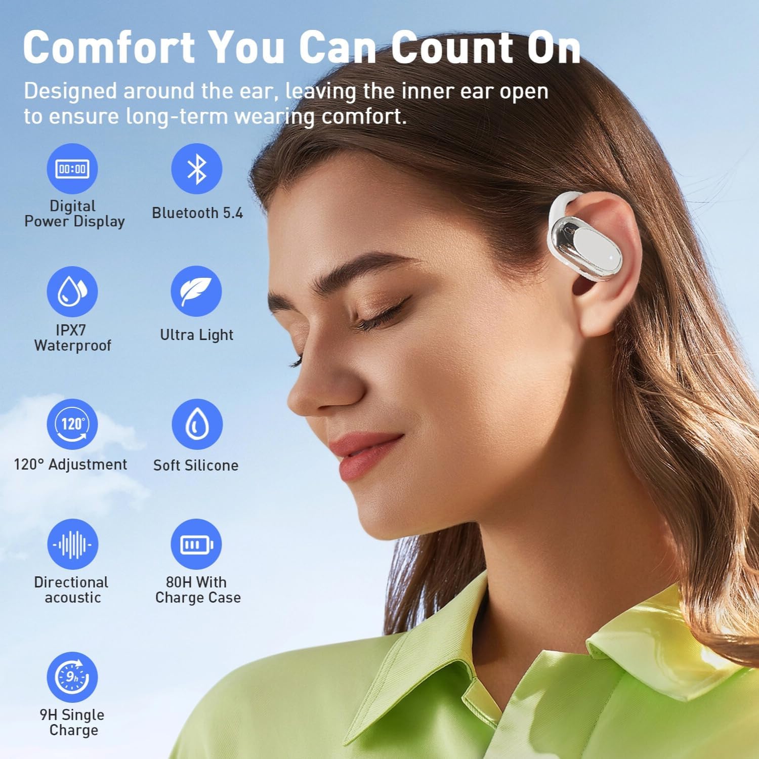 Comeonfull M57 Earbuds connected to a smartphone via Bluetooth