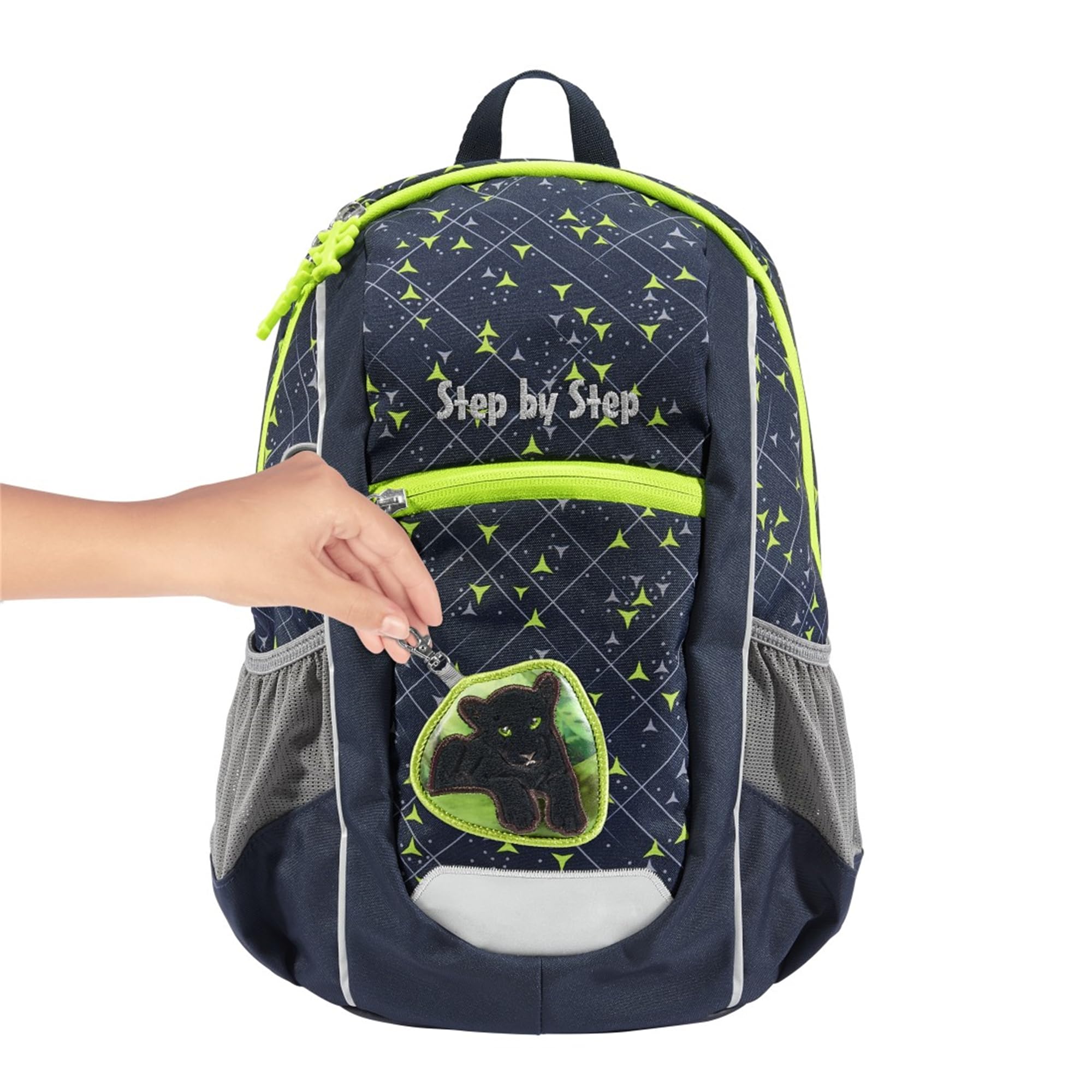 Step by Step Rucksack-Set KIGA Maxi „Little Wild Cat Chiko“, mit separatem Innenfach, ergonomisch, höhenverstellbarem Brustgurt, für Kita, Kindergarten & Freizeit, ab 3 Jahren, 10 l