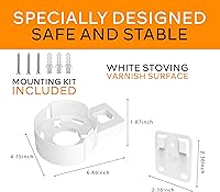 Vista 2 de Soporte de pared para TP-Link, Deco X90/X95/XE200 WiFi 6 Soporte de pared con organizador de cables, sistema WiFi de malla para el hogar, soporte