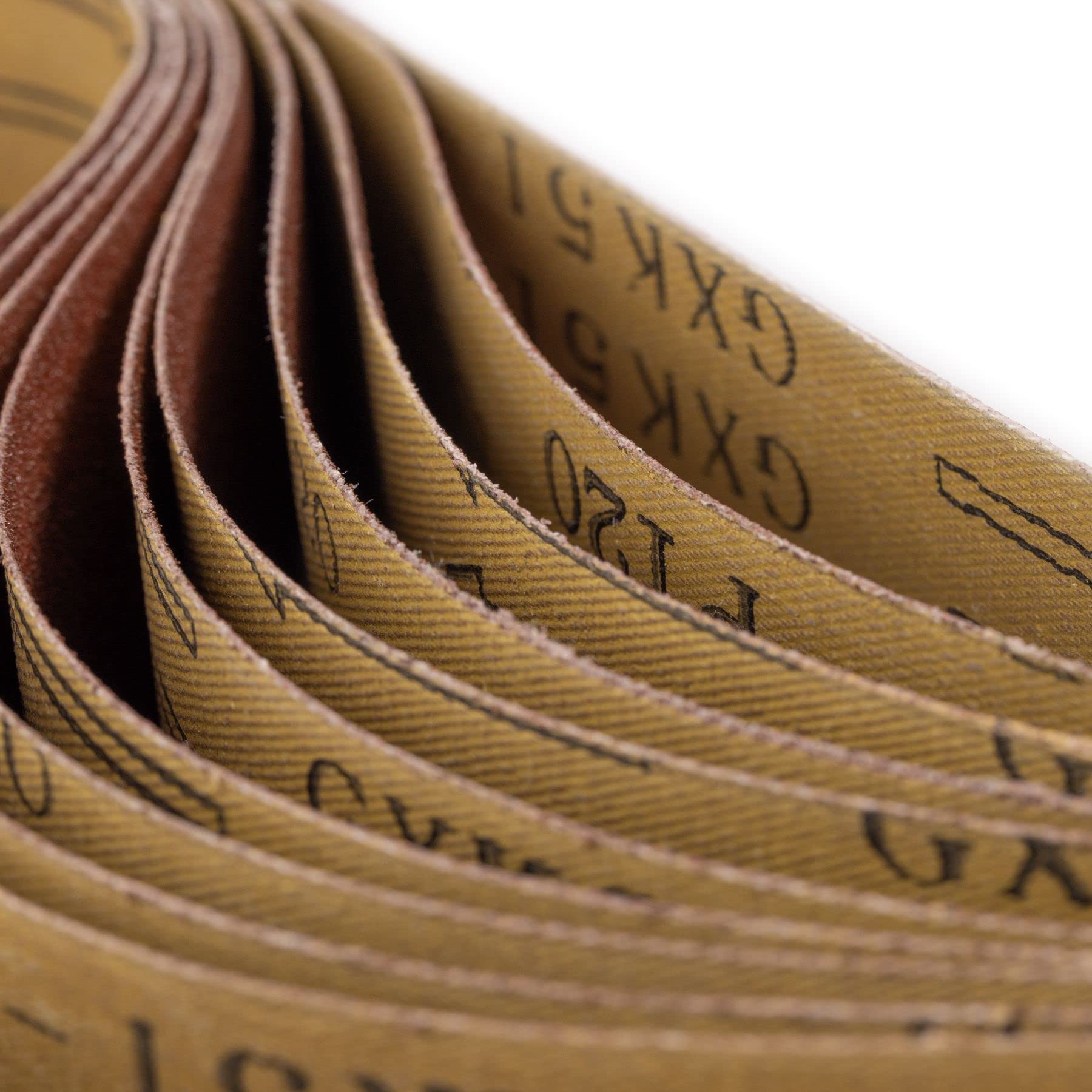 Lot De 10 Bandes Abrasives Pour Ponceuse à Bande - 330 X 10