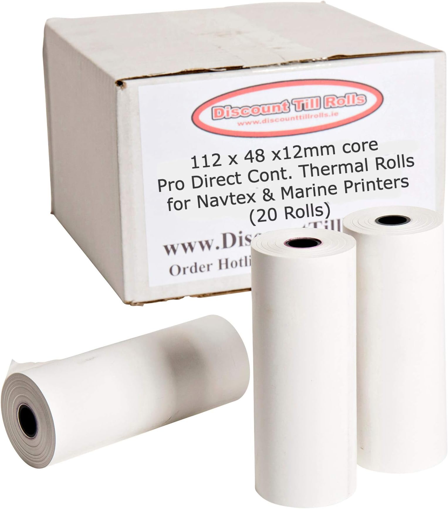 112x48mm NAVTEX & Marine Paper Rolls (20 Rolls),