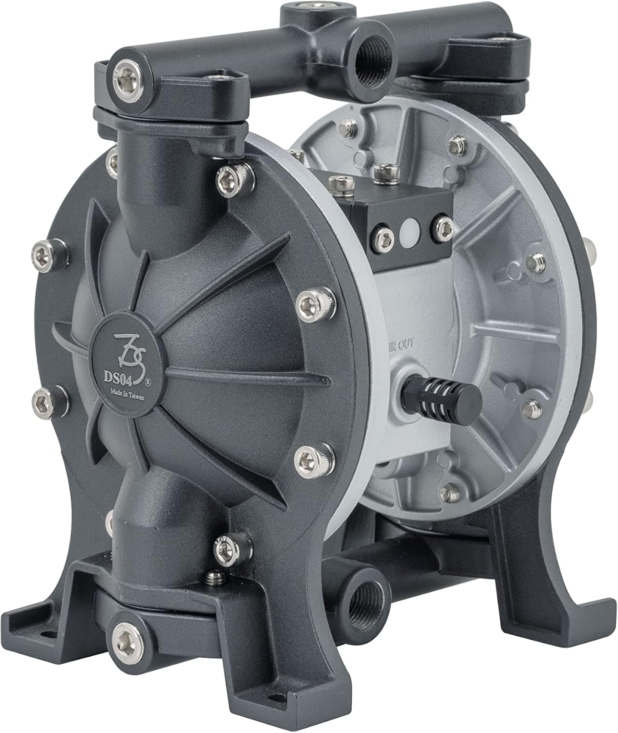 1/2 Inch Air-Operated Double Diaphragm Pump inlet/outlet, Aluminum, Teflon Diaphragm,13GPM, oil transfer pump, waste oil pump for Industrial Use