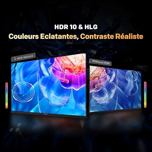 Metz 40 Pouces (100 cm) Smart TV FHD Google Television LED, Gen 6 QLED +, HDR 10 Dolby Audio Bluetooth 5,1 EyeCare Tuner DVB-T/T2/C/S/S2 CI+, 1.5GB RAM Amélioration (40MQH7000Y, 2026 Nouveau Modèle) - 6