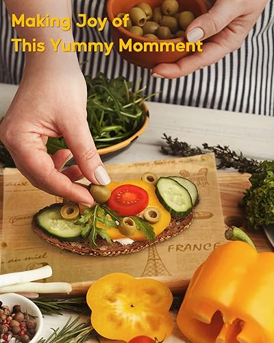 Miniatura 9 de Katbite 100 piezas de papel de envoltorio para sándwich, forros para cesta de alimentos de 12x12 pulgadas, papel de pergamino para hornear a prueba