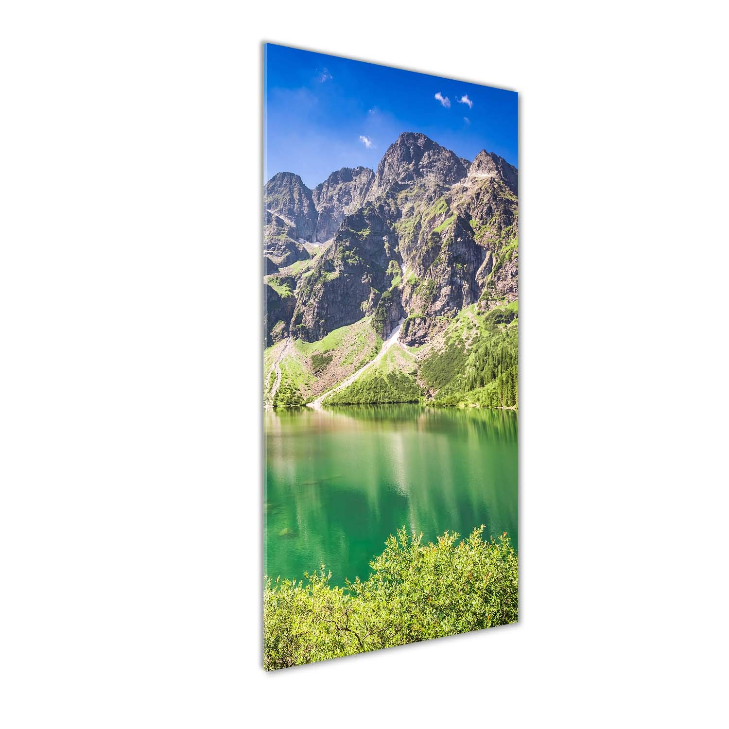 Tableaux pour la mur acrylique 50x125 paysage vert Tatras