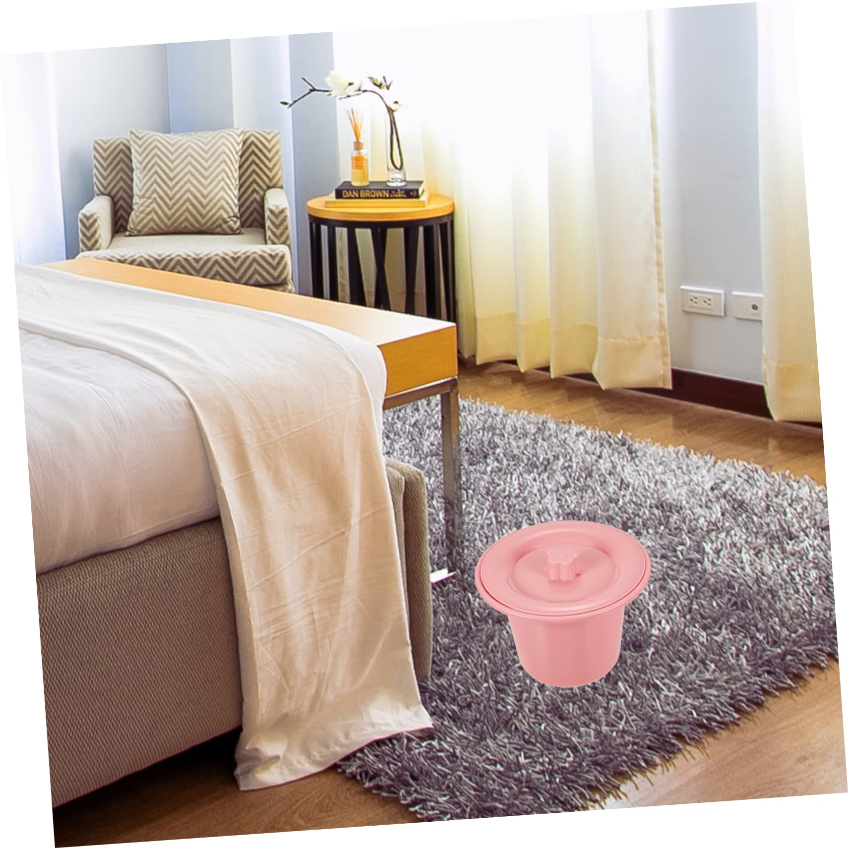 MAGICLULU 2 Pz Sputacchiera Vaso Da Notte Orinatoio Secchio Bidoni Della Spazzatura Con Coperchi Riutilizzabile Vaso Da Notte Bottiglia Manico Anziani Orinatoio A Prova Di