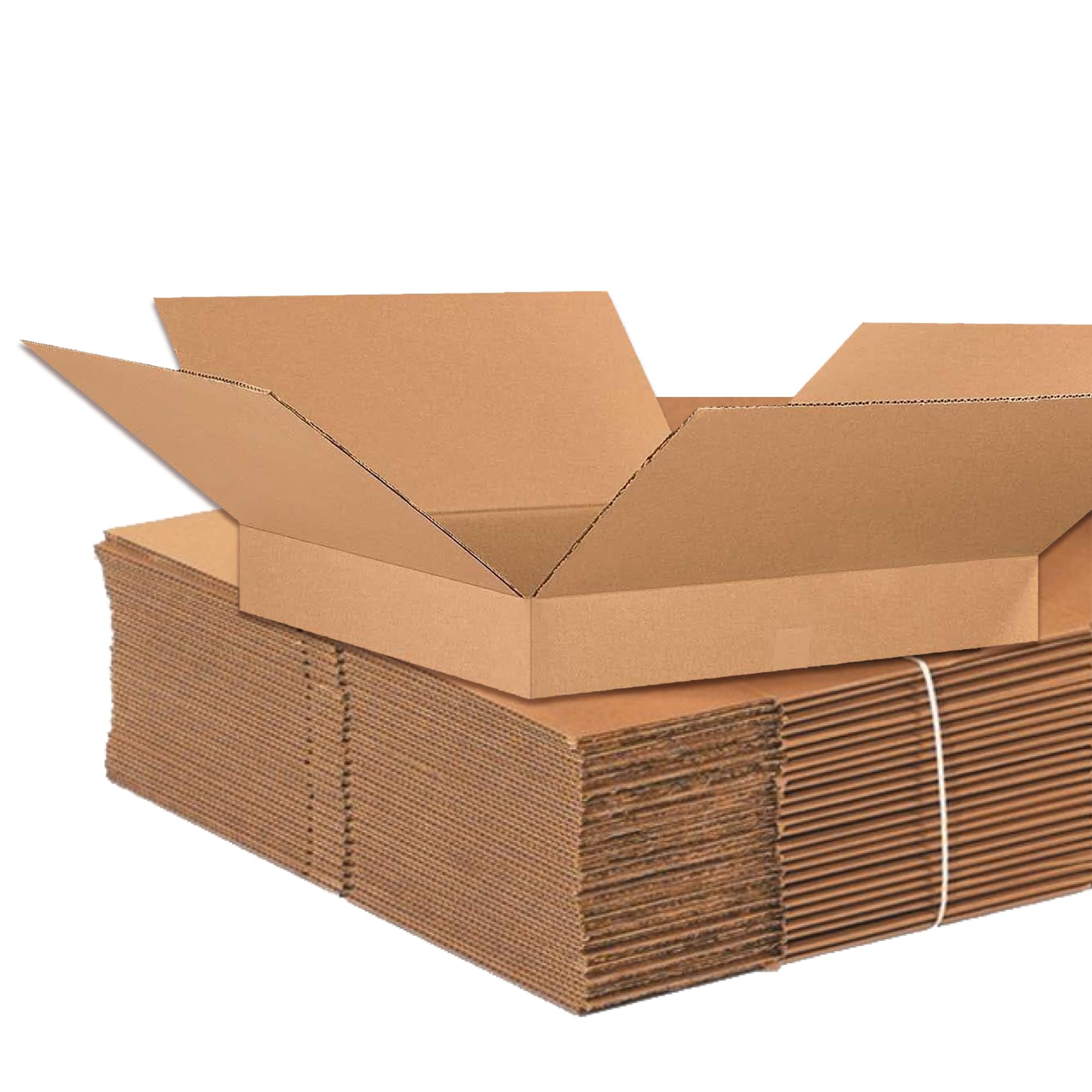 AVIDITI Shipping Boxes Flat 26"L x 26"W x 4"H (15-Pack) Corrugated Cardboard Box for Packing, Moving and Storage