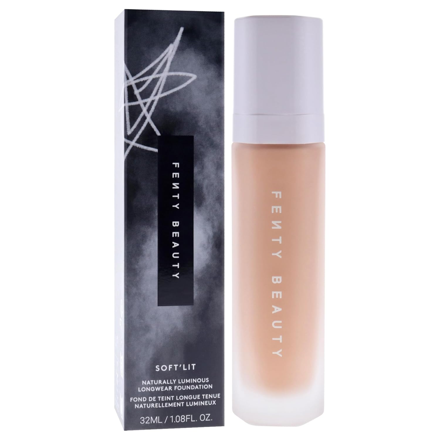Soft Lit Naturally Luminous Longwear Foundation - 240 Light Medium Warm Golden by Fenty Beauty for Women - 1.08 oz Foundation