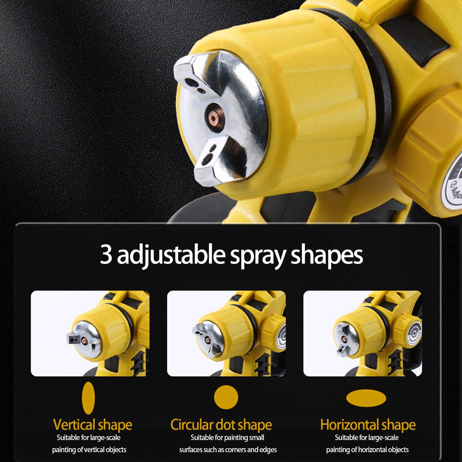 650W Cordless Elettrico Spruzzatore HVLP Vernice Spruzzatore Auto Mobili Rivestimento in Acciaio Aerografi 1400 mL Capacità Vernice per Casa Pittura