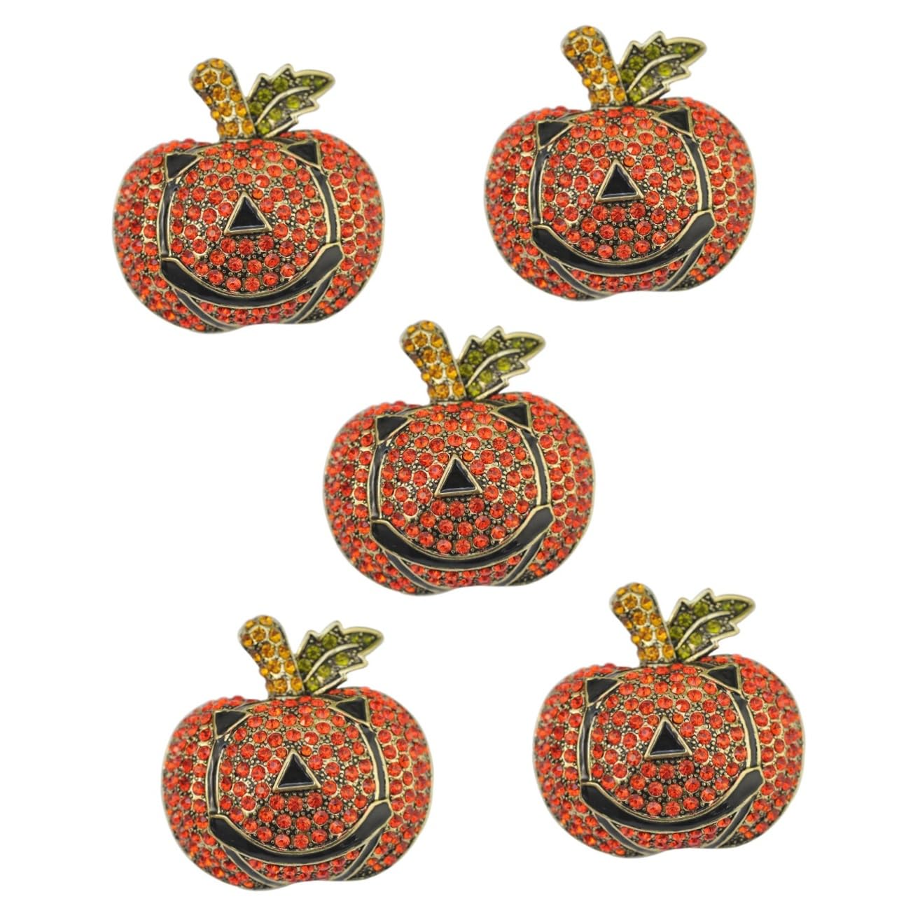 Broche Vegetal Esmalte Para Víspera De Todos Sombrero De Calabaza De Halloween Chico Señoras Disfraz De Broches Declaración Artificial Orange Aleación