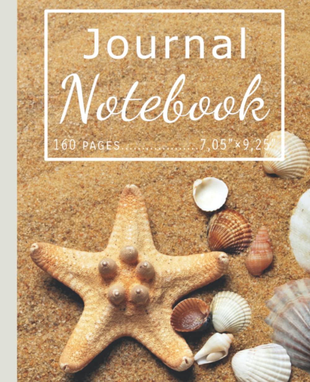 Journal Notebook: Composition Book Journal 7.5" X 9.25"- pages 160- Simple Starfish (Journals To Write In Lined Pages - Simple Starfish) Paperback