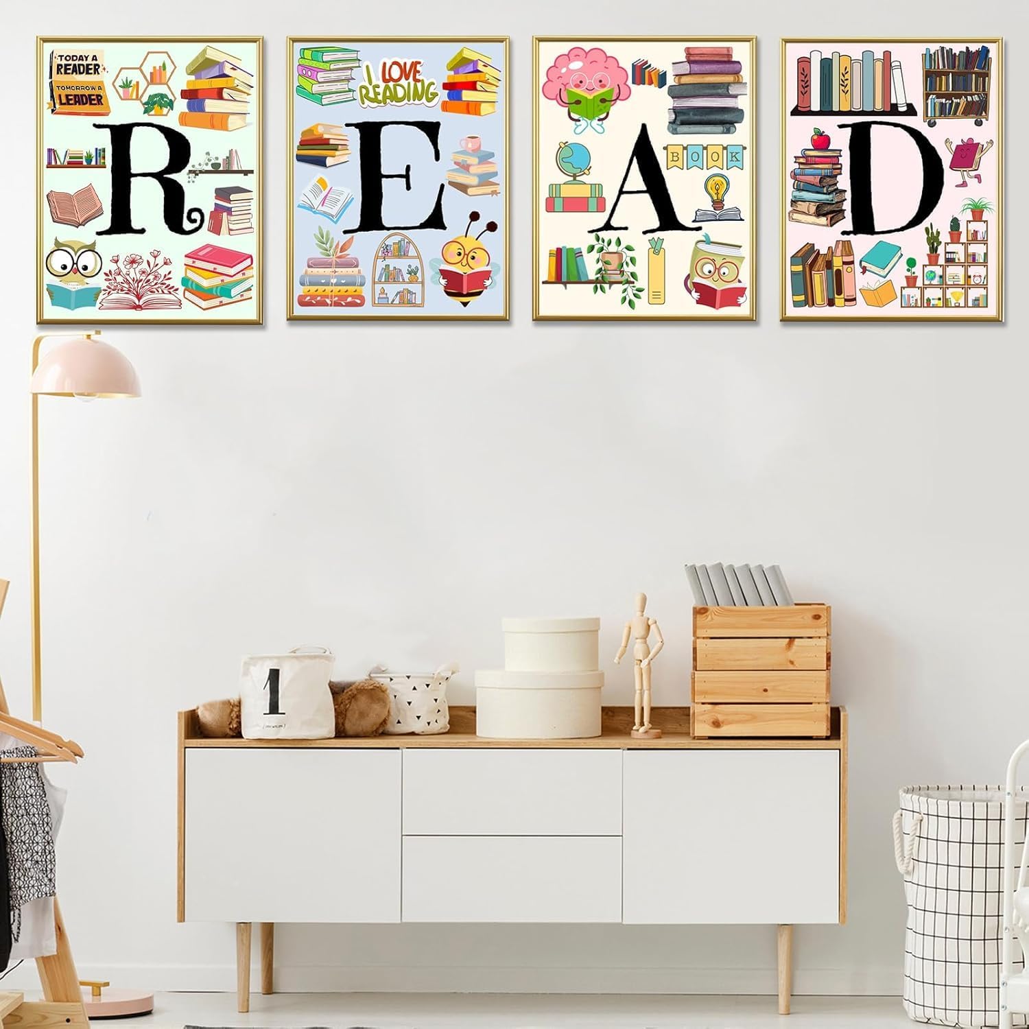 Reading Corner Posters, Library Wall Decor for Classroom & Home Library, Educational Posters for School, Playroom Wall Decor, Classroom Decorations for Elementary, Bulletin Board & Library Decorations 7
